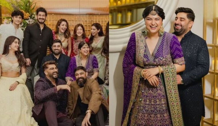 Inside Anshula Kapoor-Rohan Thakkar's Engagement: Janhvi Keeps Shikhar Close, Sonam &amp; Khushi Celebrate With Joy
